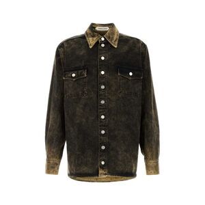 Namacheko Men Black Denim Hank Shirt
